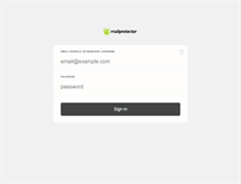 Tablet Screenshot of console.mailprotector.com